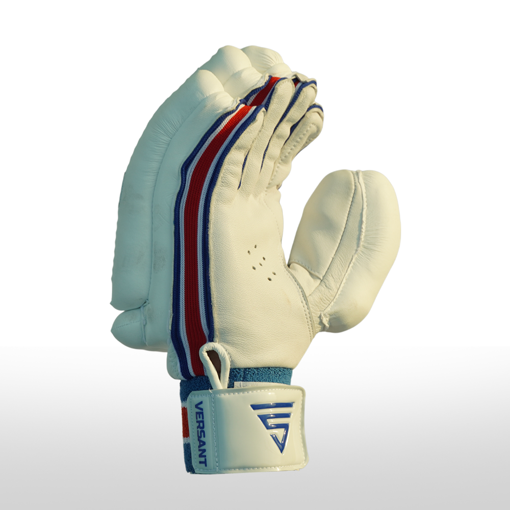 Versant Goat White/Blue Batting Gloves