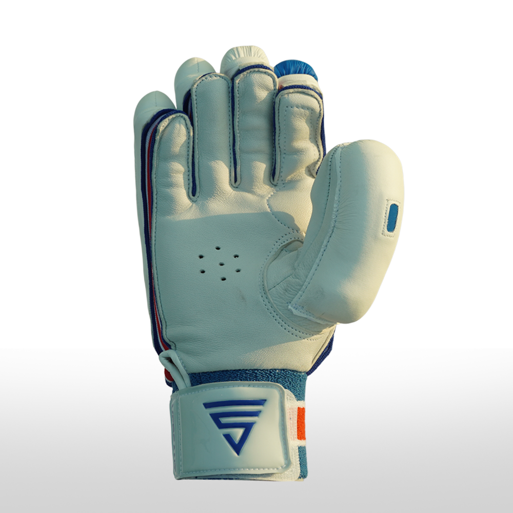 Versant Goat White/Blue Batting Gloves