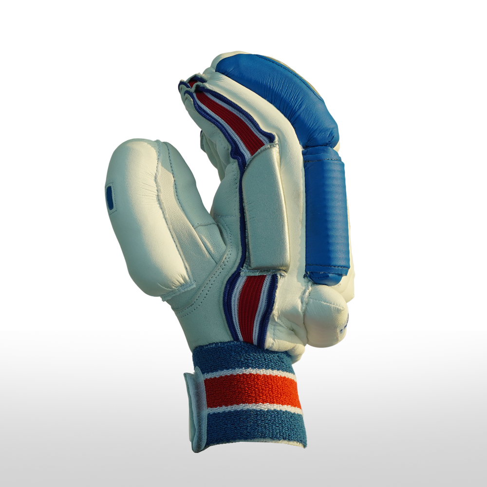 Versant Goat White/Blue Batting Gloves