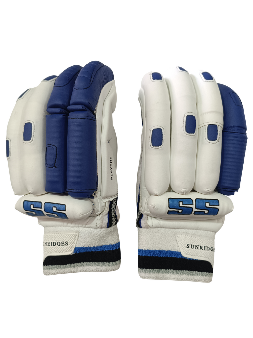 SS Player Edition White/Blue Batting Gloves