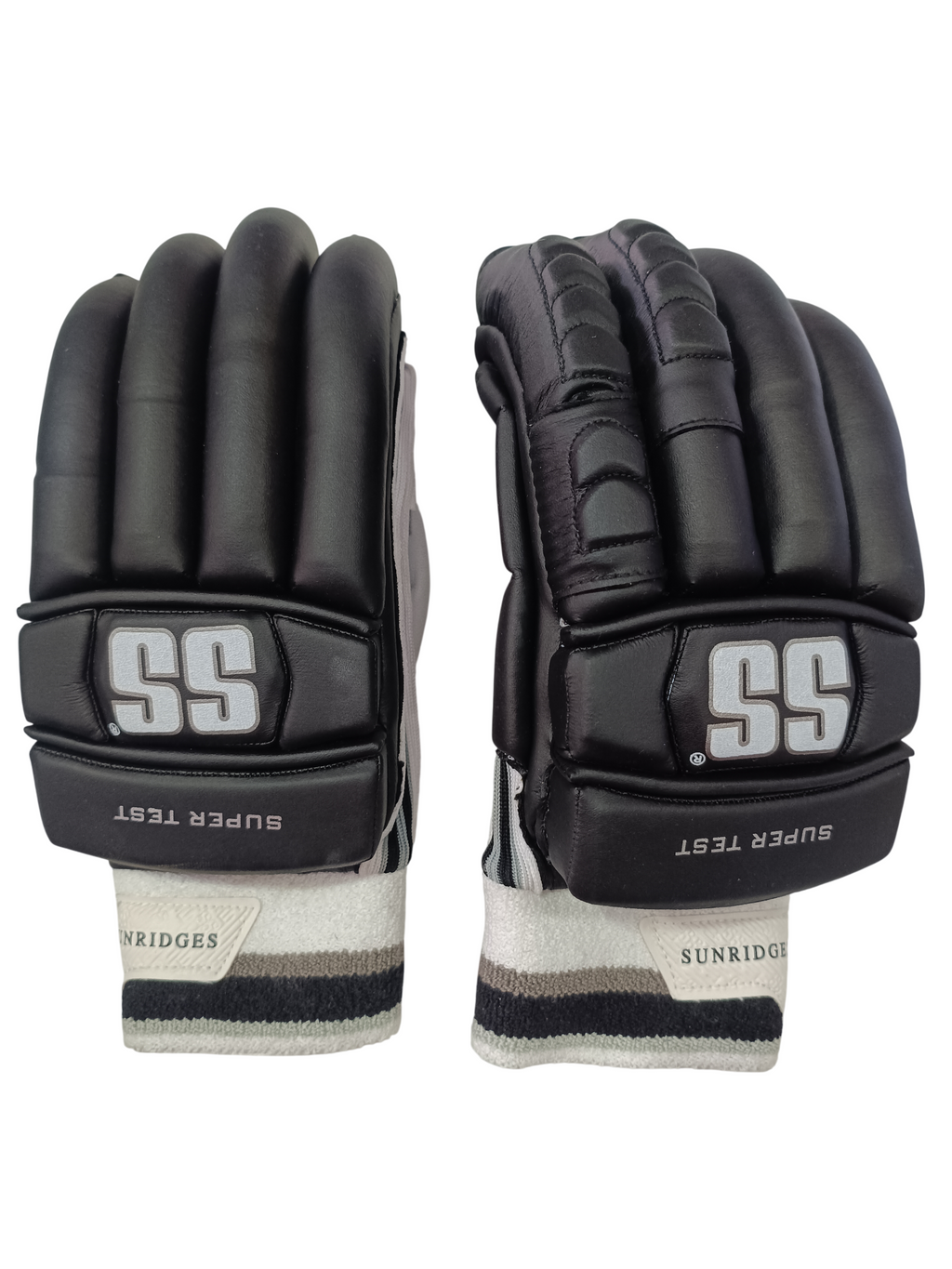 SS Supertest Black Batting Gloves