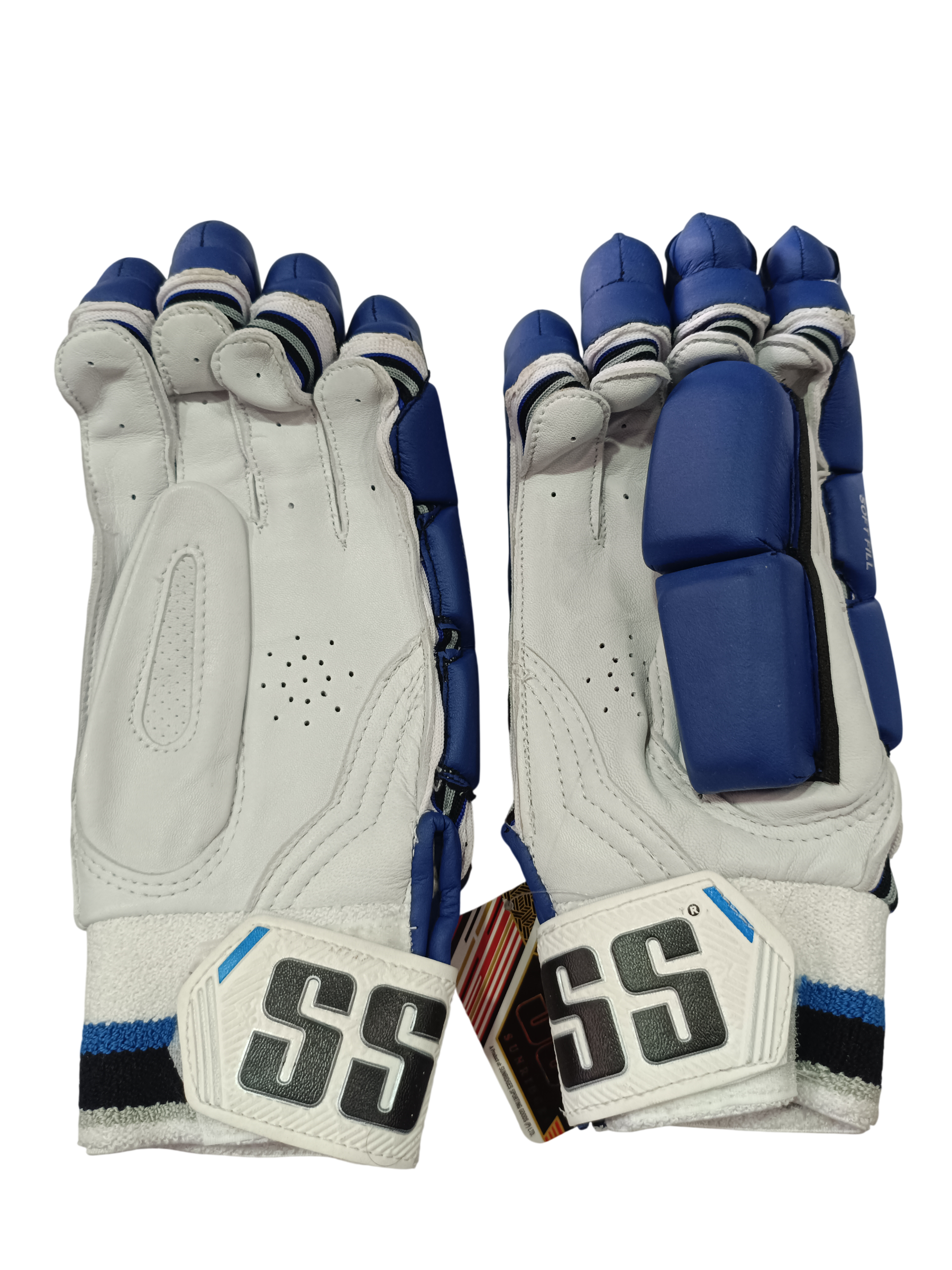 SS Supertest Blue Batting Gloves
