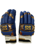 SS Supertest MI Edition Blue Batting Gloves