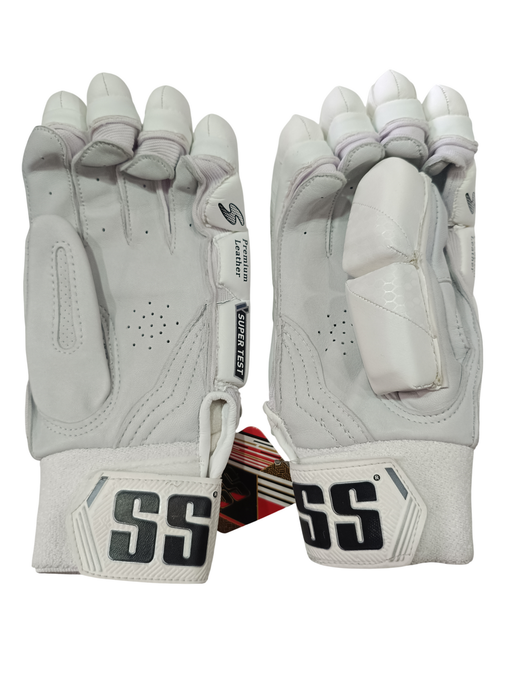 SS Supertest White Batting Gloves