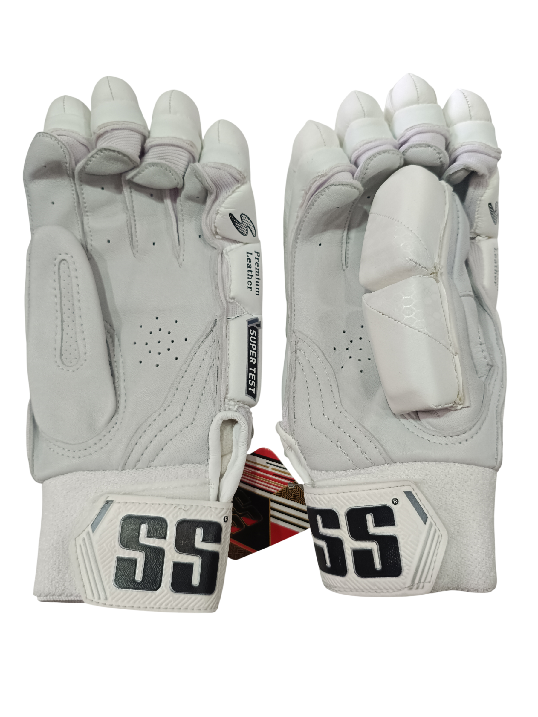 SS Supertest White Batting Gloves