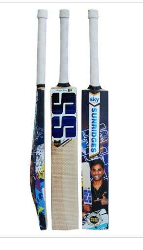 SS Sky Full Sticker Kashmir Willow Cricket Bat