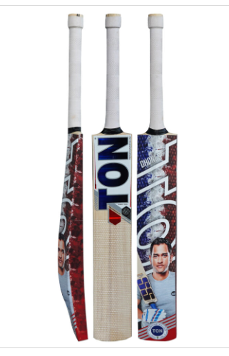 SS Dhoni Full Sticker Kashmir Willow Cricket Bat