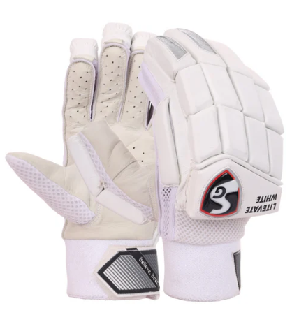 SG Litevate White Batting Gloves