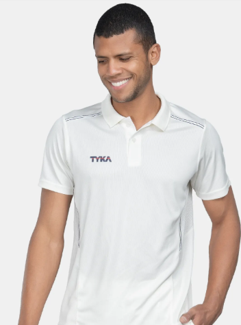 Tyka Prima White Cricket Tshirt